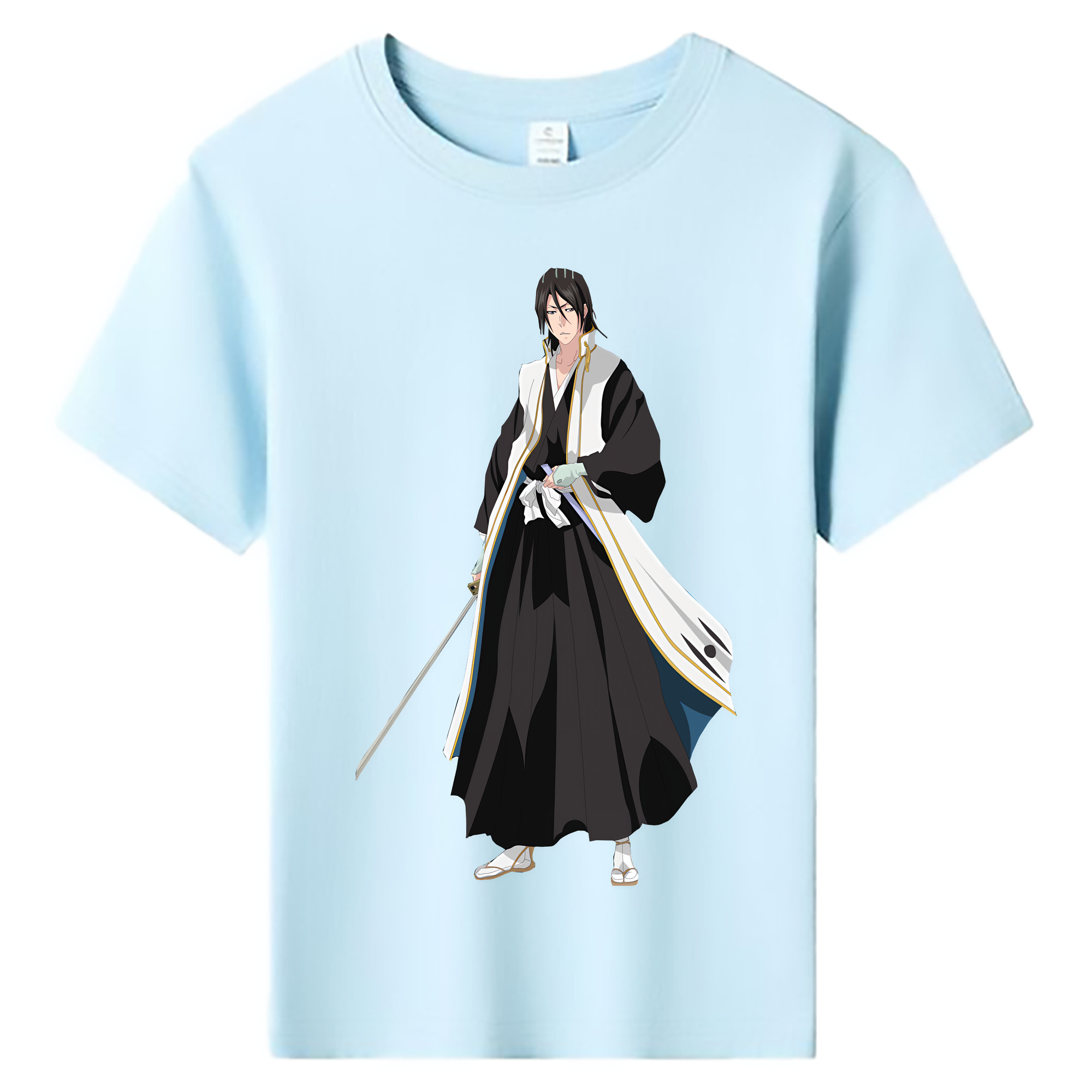 （画像用） ブリーチ くちき びゃくや BLEACH Kuchiki Byakuya 綿100％キッズTシャツ（フロントプリント）